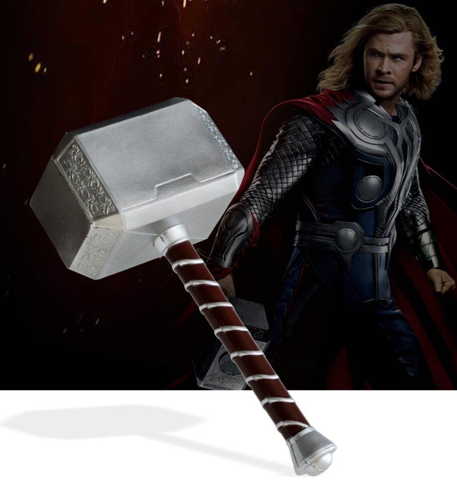Thors 44cm Inflatable Axe Hammer Toy Safe Eva Roleplaying Cosplay Kids Movie Figure Gift - 9