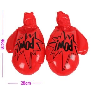 48cm Giant Red Inflatable Boxing Gloves Children Outdoor Sports Toys Party Game Props For Kids Christmas Gifts - 2