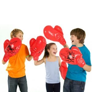 48cm Giant Red Inflatable Boxing Gloves Children Outdoor Sports Toys Party Game Props For Kids Christmas Gifts
