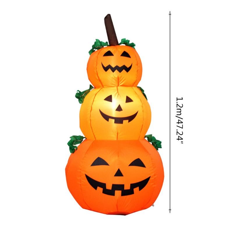 4foot Halloween Inflatable 3pumpkin Display Outdoor Yard Art Decoration Euus Compatible - 4 4foot Halloween Inflatable 3pumpkin Display Outdoor Yard Art Decoration Euus Compatible - 4