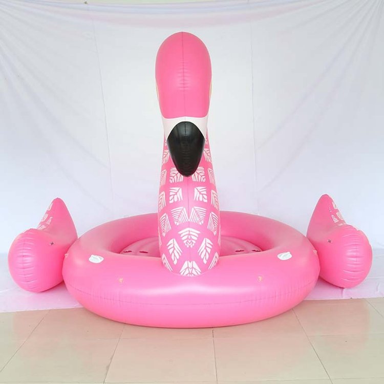 Large Inflatable Unicorn Pink Flamingo Peacock Pool Float Island 4 Person Water Fun Toy For Lake And Pool Parties - 3