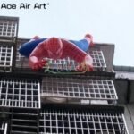 4m L Giant Inflatable Spider Man Cartoon Model Climbing The Wall Spiderman Decorative Replica - 2