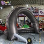 4m Length Air Blown Shark Mouth Arches Teeth Inflatable Beach Game Props For Summer Holiday - 4