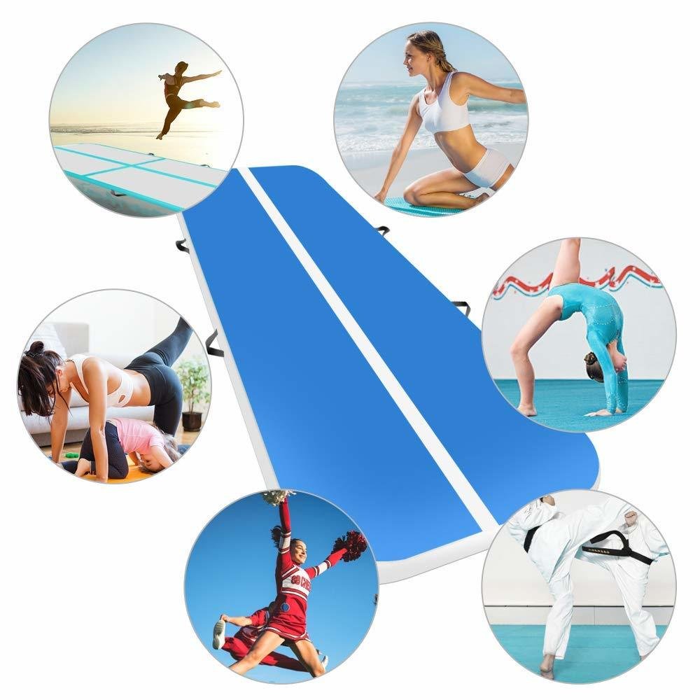 Inflatable Gymnastics Air Track 4m6m Tumbling Mat Home Training Cheerleading Beach Trampoline Highdurability Material - 8