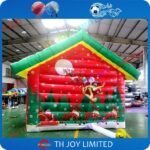 4mlx3mwx3mh Decoration Inflatable Christmas Santa Grotto House Booth Tent - 3