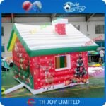 4mlx3mwx3mh Decoration Inflatable Christmas Santa Grotto House Booth Tent - 2