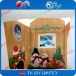 4mlx3mwx3mh Decoration Inflatable Christmas Santa Grotto House Booth Tent - 5