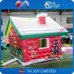 4mlx3mwx3mh Decoration Inflatable Christmas Santa Grotto House Booth Tent - 2