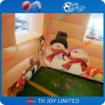 4mlx3mwx3mh Decoration Inflatable Christmas Santa Grotto House Booth Tent - 6