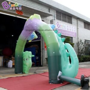 5x3 4m High Inflatable Dinosaur Archway Inflated Arches For Amusement Ride Theme - 2
