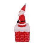 5 4ft Outdoor Inflatable Climbing Chimney Santa Claus Led Lighted Christmas Ornament Airblown Home Yard Decoration Year Deco - 5