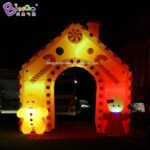 5x5 Meters Inflatable Led Christmas Candy Arches Cartoon Bespoke X-mas Entrance Decoration Arch Way Lighting Item - 4