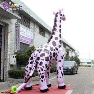 5 Meters Height Inflatable Giraffe Model Vivid Customized Advertising Animal Decoration For Outdoor Displaying - 2