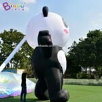5 Meters Height Inflatable Lovely Panda Cartoon Individualized Animal Model Toy For Event - 2