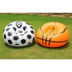 Inflatable Basketball Chair Soccer Ball Air Sofa Indoor Living Room Flocking Pvc Football Lounger Adult Kids Lounge