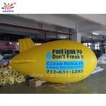 5m 16ft Long Giant Inflatable Zeppelin For Different Events Airship Helium Blimp Advertisement - 4