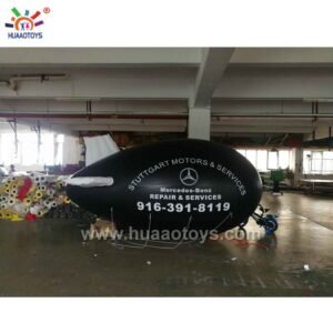 5m 16ft Long Giant Inflatable Zeppelin For Different Events Airship Helium Blimp Advertisement