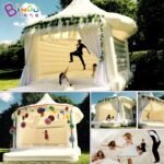 5m High Inflatable White Trampoline For Wedding Party Event Facility Planning - 2