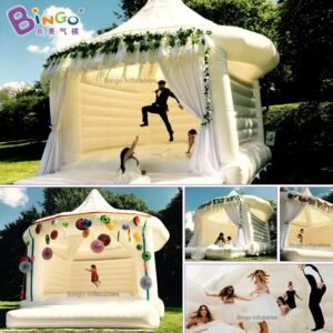 5m High Inflatable White Trampoline For Wedding Party Event Facility Planning - 2