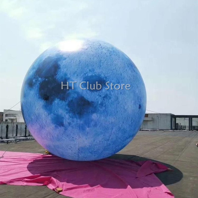 5m Led Illuminated Large Inflatable Globe Balloon Customized Planet Moon Ball For Event Decorations - 2 5m Led Illuminated Large Inflatable Globe Balloon Customized Planet Moon Ball For Event Decorations - 2