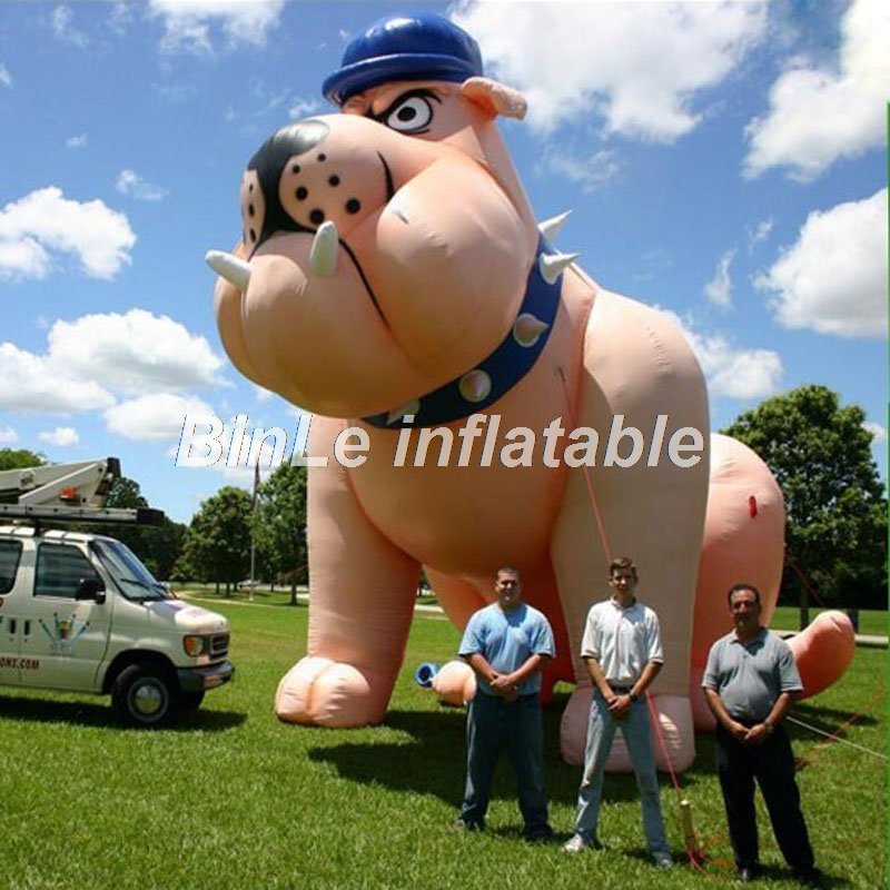 5m Giant Bulldog Inflatable Cartoon Character Advertising Balloon Outdoor Event Promotion Prop - 1