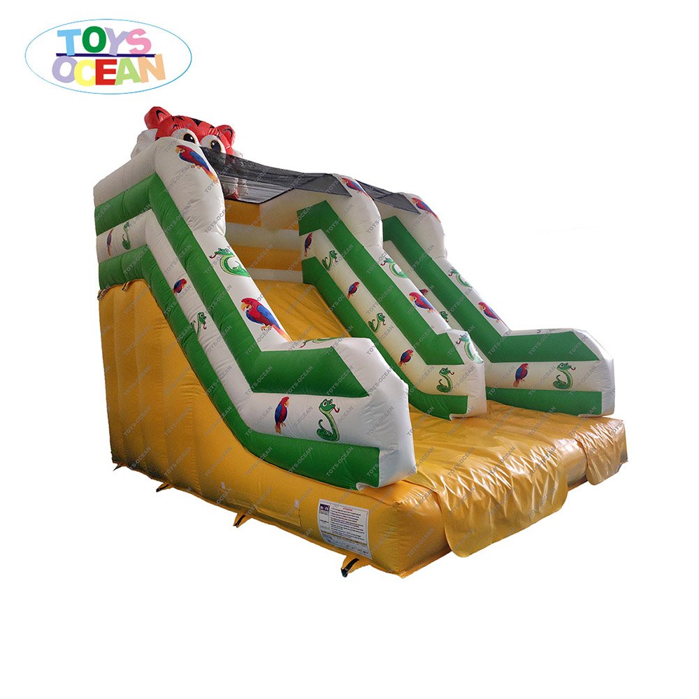5x4x4m Indoor Mini Tiger Jungle Inflatable Slide For Kids Party Playtime Fun - 1