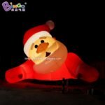 6 5x4 3x4 5 Meters Inflatable Led Half Body Santa Claus Decoration Characteristic Christmas Old Man Toy For Roof Displaying - 3