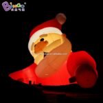 6 5x4 3x4 5 Meters Inflatable Led Half Body Santa Claus Decoration Characteristic Christmas Old Man Toy For Roof Displaying - 2