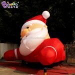 6 5x4 3x4 5 Meters Inflatable Led Half Body Santa Claus Decoration Characteristic Christmas Old Man Toy For Roof Displaying - 5