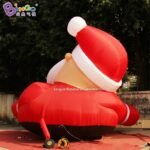 6 5x4 3x4 5 Meters Inflatable Led Half Body Santa Claus Decoration Characteristic Christmas Old Man Toy For Roof Displaying - 6