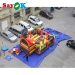 6 5x5 5 X 3 8 Mh Pirate Ship Inflatable Bouncer Slide Children Bounce House With Air Blower - 3