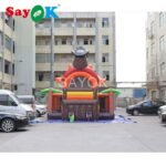 6 5x5 5 X 3 8 Mh Pirate Ship Inflatable Bouncer Slide Children Bounce House With Air Blower - 4