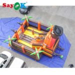 6 5x5 5 X 3 8 Mh Pirate Ship Inflatable Bouncer Slide Children Bounce House With Air Blower - 5