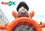 6 5x5 5 X 3 8 Mh Pirate Ship Inflatable Bouncer Slide Children Bounce House With Air Blower - 6