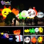 6 Meters Height Pvc Inflatable Lighting Sun Smile Decoration Customized Led Face Flower Christmas Toy For Event - 3