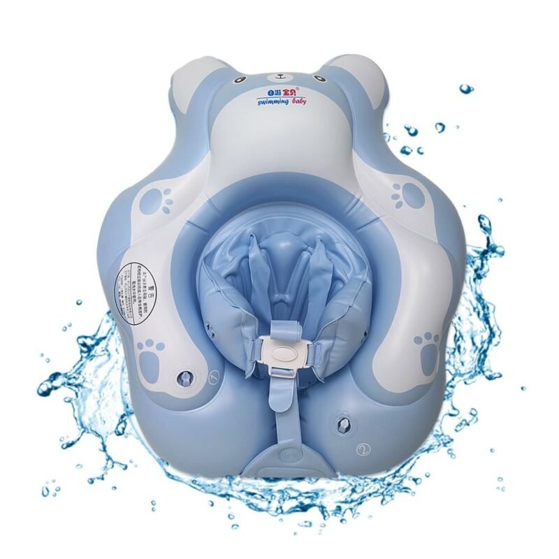 Baby Swimming Ring Inflatable Cartoon Bear Swim Circle For 0-6 Age Children Bathing Pool Float Infant Buoy Arms