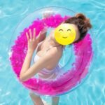 6070 80 90 Feather Inflatable Swimming Ring Floating Circle Life Buoy Raft Kid Adult Float Mattres Water Beach Pool Toy - 3