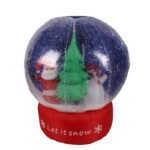 60cm 100cm Giant Santa Claus Christmas Tree Snow Globe Inflatable Led Toys Yard Outdoor Blow Up Decoration Party Prop - 3