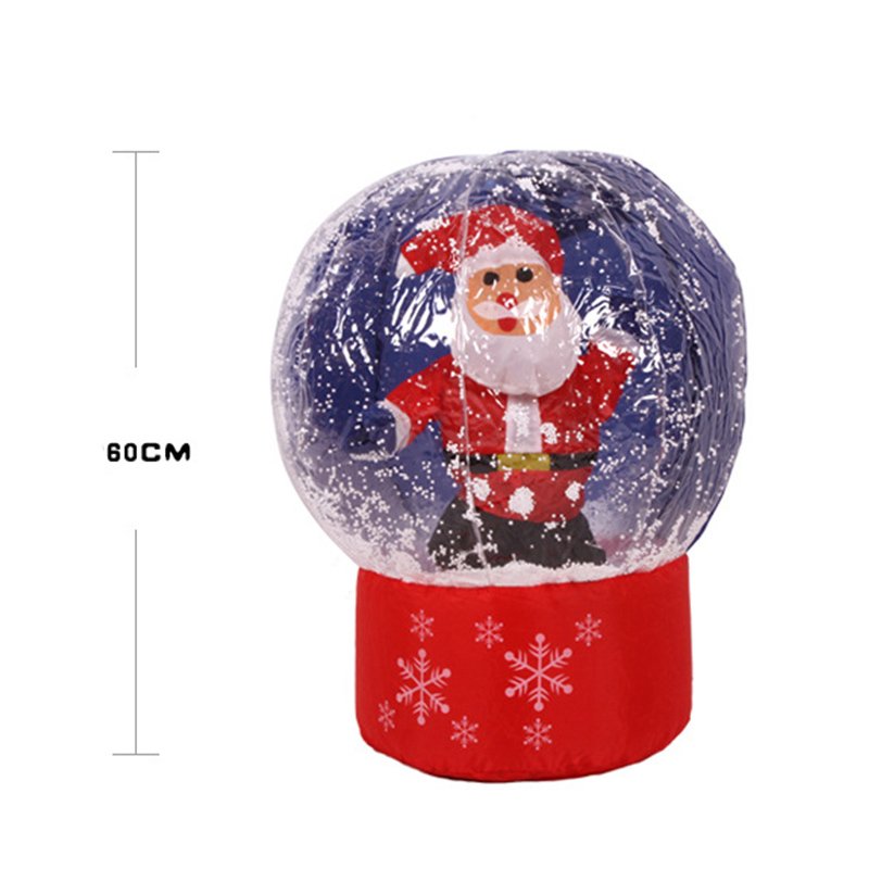60cm100cm Inflatable Led Santa Claus Snow Globe Giant Outdoor Christmas Tree Decoration Party Yard Prop - 2 60cm100cm Inflatable Led Santa Claus Snow Globe Giant Outdoor Christmas Tree Decoration Party Yard Prop - 2