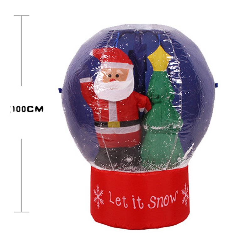 60cm100cm Inflatable Led Santa Claus Snow Globe Giant Outdoor Christmas Tree Decoration Party Yard Prop - 3 60cm100cm Inflatable Led Santa Claus Snow Globe Giant Outdoor Christmas Tree Decoration Party Yard Prop - 3