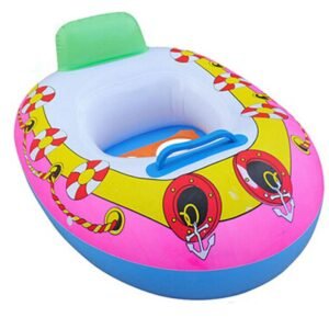 65x45cm Inflatable Swimming Circles Kids Baby Seat Swim Ring Pool Aid Trainer Beach Floating Boat 2-5 Year Old Kid - 2