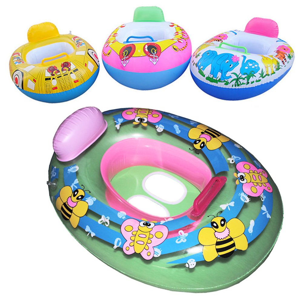 Inflatable Baby Swim Trainer Ring Kids Pool Floating Boat Seat Beach Swim Aid Suitable For 25 Year Olds Size 65x45cm - 1 Inflatable Baby Swim Trainer Ring Kids Pool Floating Boat Seat Beach Swim Aid Suitable For 25 Year Olds Size 65x45cm - 1