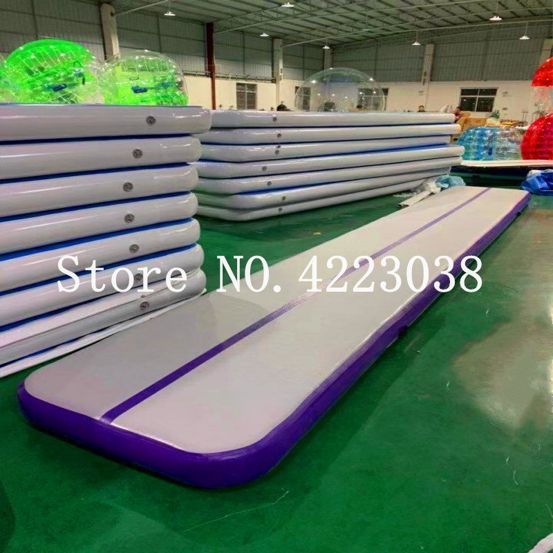 Inflatable Gymnastics Air Track 678m Tumbling Mat Trampoline With Durable Electric Pump For Training - 5