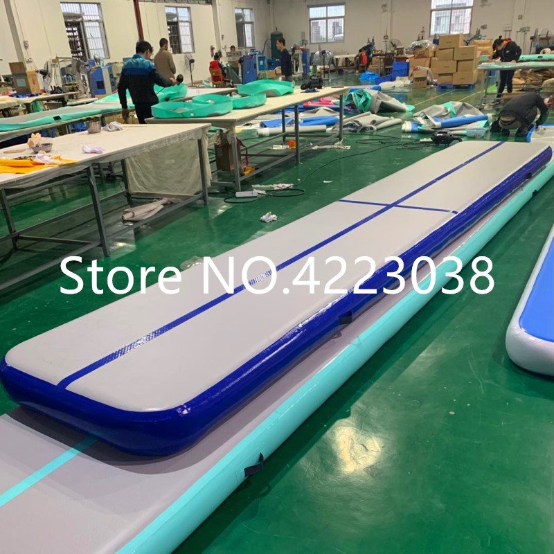 Inflatable Gymnastics Air Track 678m Tumbling Mat Trampoline With Durable Electric Pump For Training - 6