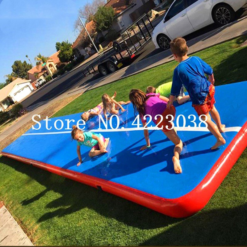 Inflatable Gymnastics Air Track 678m Tumbling Mat Trampoline With Durable Electric Pump For Training - 8