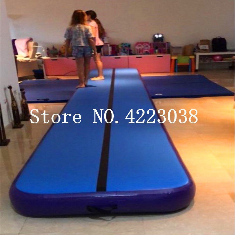 Inflatable Gymnastics Air Track 678m Tumbling Mat Trampoline With Durable Electric Pump For Training - 9