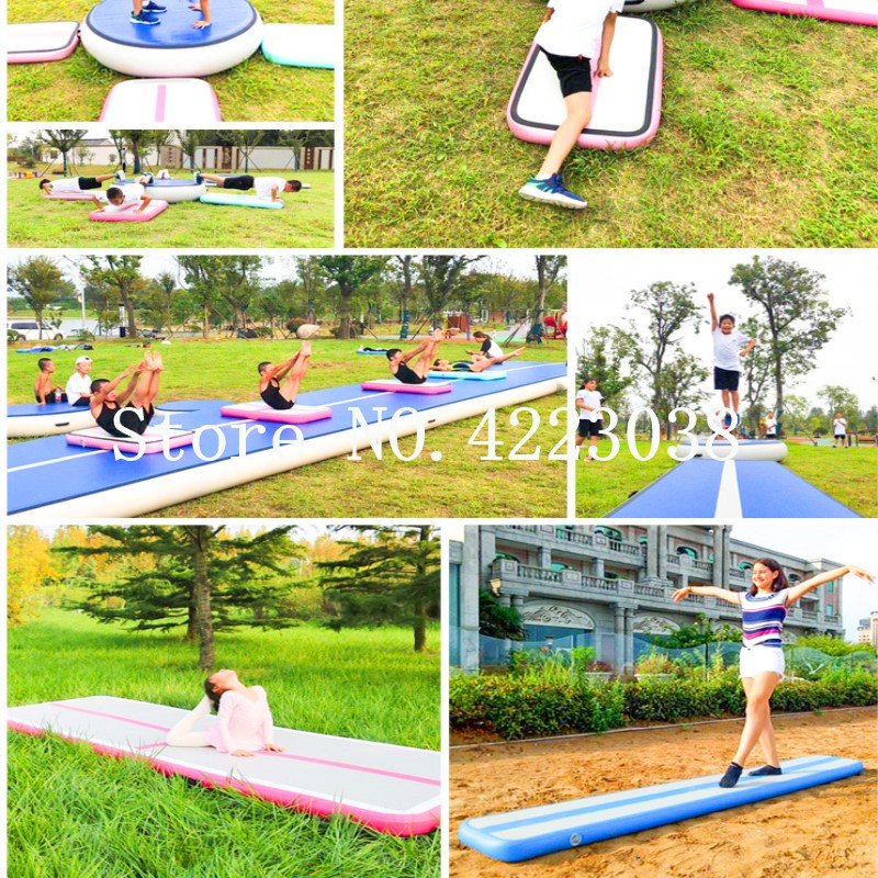 Inflatable Gymnastics Air Track 678m Tumbling Mat Trampoline With Durable Electric Pump For Training - 14