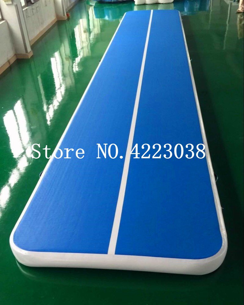 Inflatable Gymnastics Air Track 678m Tumbling Mat Trampoline With Durable Electric Pump For Training - 2