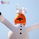 6m Inflatable Chef Cartoon Wave Tube Air Dancer For Restaurant Advertising - 3