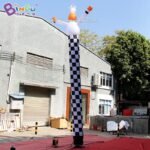 6m Inflatable Chef Cartoon Wave Tube Air Dancer For Restaurant Advertising - 2